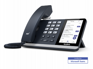 Телефон Yealink SIP-T55A (Teams, Цветной сенсорный экран, GigE, без видео, без БП)