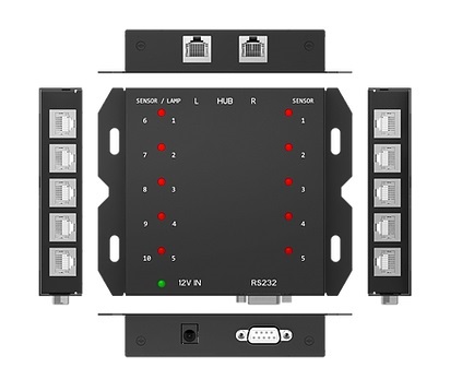 Qbic AC-210.Ex, хаб RS-232 для подключения 10 сенсоров/индикаторов занятости помещения (под заказ)