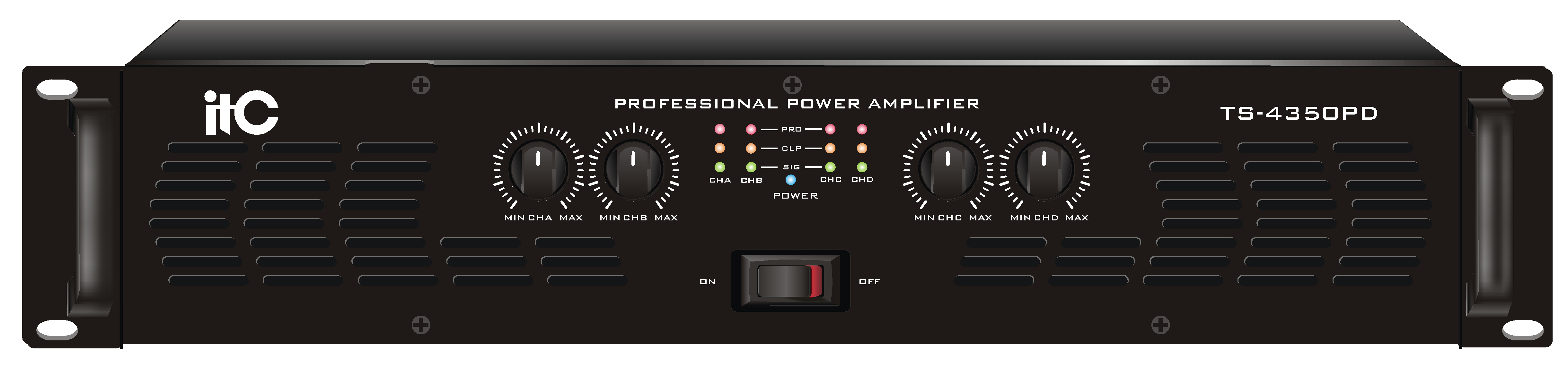 ITC TS-4500PD 4-канальный усилитель 4х350W / 8 Ом, 4х500W / 4 Ом