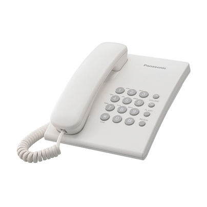 Телефон проводной Panasonic KX-TS2350RUW